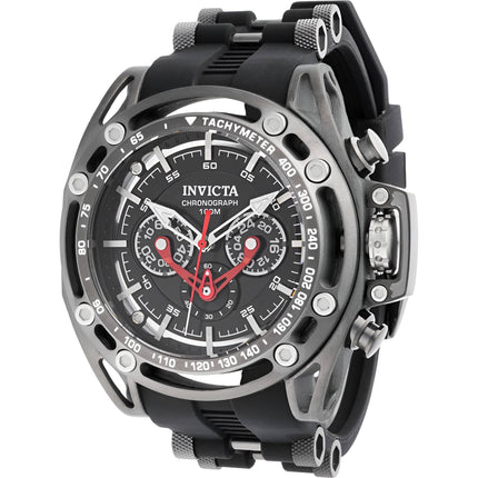 Invicta Men's Watch - S1 Rally Chronograph Black Dial Steel and Rubber Strap | 38158 ,