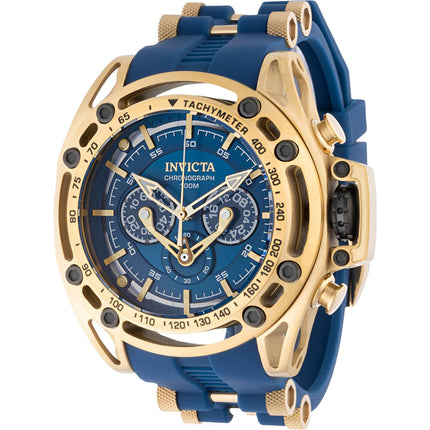 Invicta Men's Watch - S1 Rally Chronograph Yellow Gold Steel and Blue Strap | 38156 ,