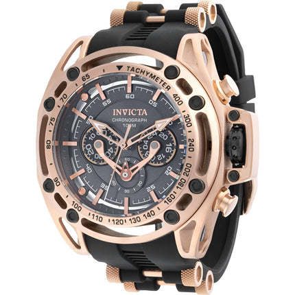 Invicta Men's Watch - S1 Rally Quartz Chrono Rose Gold Steel and Black Strap | 38157 ,