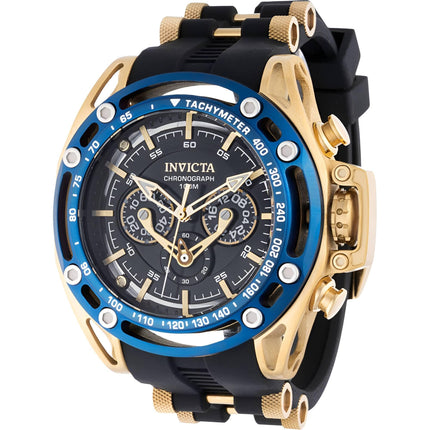 Invicta Men's Watch - S1 Rally Quartz Chronograph Yellow Gold and Black Strap | 38153 ,