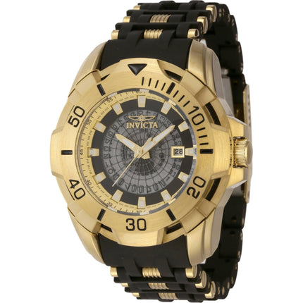 Invicta Men's Watch - Sea Spider Black, Gold Tone and Transparent Dial Strap | 44129 ,