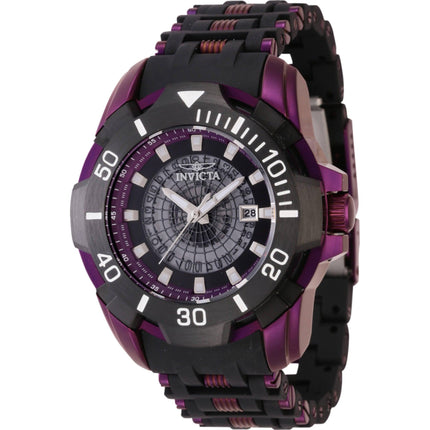 Invicta Men's Watch - Sea Spider Quartz Black, Purple and Transparent Dial | 44131 ,