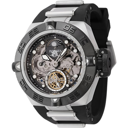 Invicta Men's Watch - Subaqua Noma IV Skeleton Dial Black and Silver Strap | 43909 ,