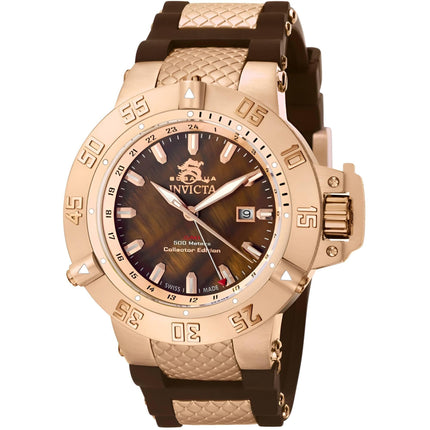 Invicta Men's Watch - Subaqua Rose Gold and Brown Mother of Pearl Dial Dive | 0739 ,