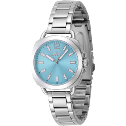 Invicta Women's Quartz Watch - Wildflower Light Blue Dial Silver Tone Bracelet | 47325 ,