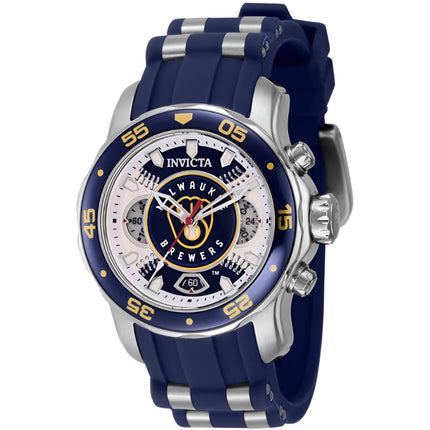 Invicta Women's Watch - MLB Milwaukee Brewers Chronograph White/Blue Dial | 42874 ,