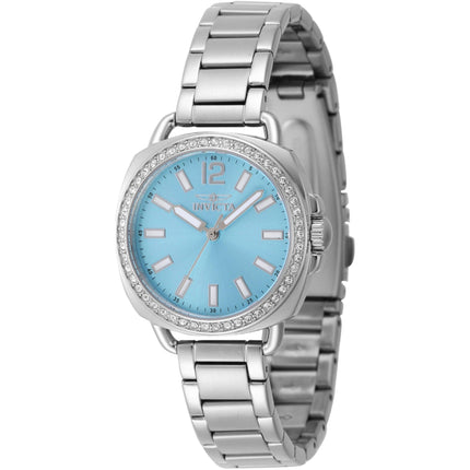 Invicta Women's Watch - Wildflower Crystal Bezel Light Blue Dial Bracelet | 47327 ,