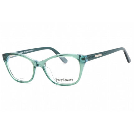 Juicy Couture Women's Eyeglasses - Green Azure Plastic Cat Eye Frame | JU 222 0DCF 00 ,