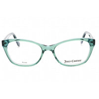 Juicy Couture Women's Eyeglasses - Green Azure Plastic Cat Eye Frame | JU 222 0DCF 00 ,