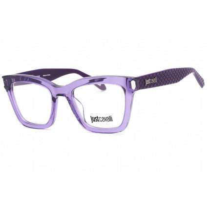 Just Cavalli Women's Eyeglasses - 50mm Shiny Transparent Purple Frame | VJC003V 06LA ,