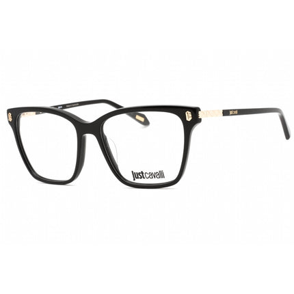 Just Cavalli Women's Eyeglasses - Shiny Black Acetate Cat Eye Frame | VJC012 0700 ,
