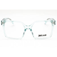 Just Cavalli Women's Eyeglasses - Shiny Transparent Green Square Frame | VJC006 0M40 ,
