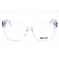 Just Cavalli Women's Eyeglasses - Shiny Transparent Purple Cat Eye Frame | VJC005 06SC ,