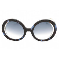 Just Cavalli Women's Sunglasses - Shiny Transparent Blue Havana Frame | SJC028 09SW ,