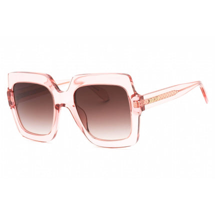 Just Cavalli Women's Sunglasses - Shiny Transparent Peach Square Frame | SJC023 06M5 ,