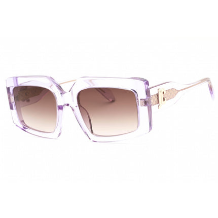 Just Cavalli Women's Sunglasses - Transparent Violet Rectangular Frame | SJC020V 06SC ,