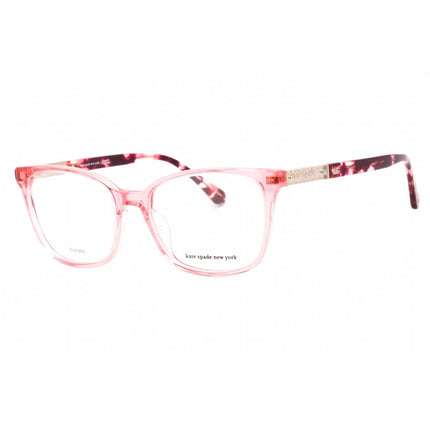 Kate Spade Women's Eyeglasses - Clear Demo Lens Pink Square Frame | DAVINA 035J 00 ,