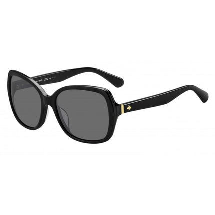 Kate Spade Women's Sunglasses - Black Acetate Full Rim Frame Grey Lens | KARALYN/S 806 ,