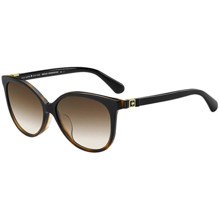 Kate Spade Women's Sunglasses - Dark Havana Acetate Cat Eye Frame | BRIEANNA/F/S 086 ,