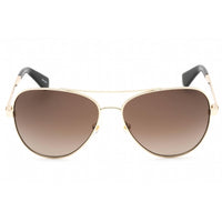 Kate Spade Women's Sunglasses - Gold Black Metal Aviator Frame | AVALINE2/S 0RHL HA ,