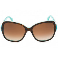 Kate Spade Women's Sunglasses - Havana Aqua Rectangular Frame | Karalyn/S 0KL3 LA ,