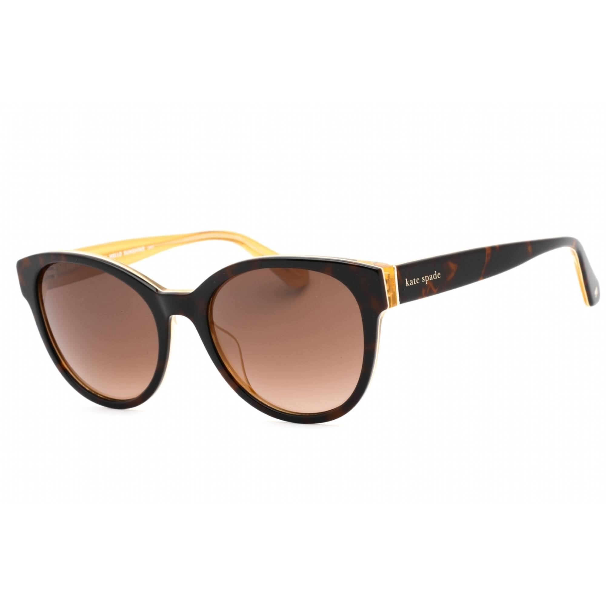 Kate Spade NATHALIE/G/S 0HJV HA Round Sunglasses - Havana/Yellow/Brown Gradient Kate Spade NATHALIE/G/S 0HJV HA Women main image 2