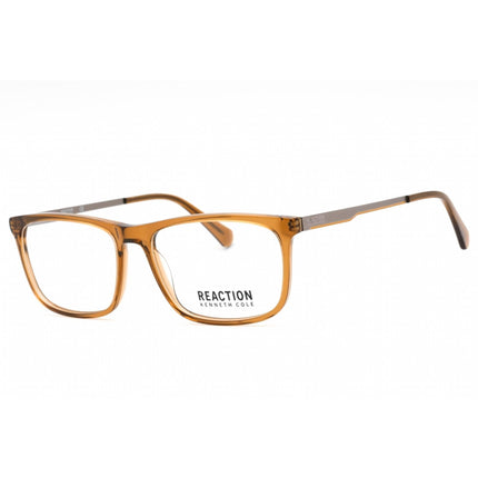 Kenneth Cole Reaction Men's Eyeglasses - Shiny Dark Brown Square Frame | KC0893 048 ,