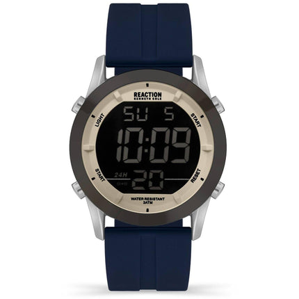 Kenneth Cole Reaction Men's Quartz Watch - Digital Dial Blue Strap | KRWGP2178306 ,