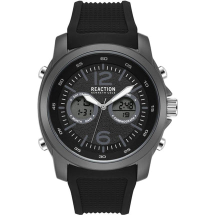 Kenneth Cole Reaction Men's Watch - Analog Digital Black Strap | KRWGP2188304 ,