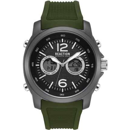 Kenneth Cole Reaction Men's Watch - Analog Digital Green Strap | KRWGP2188302 ,