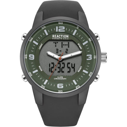 Kenneth Cole Reaction Men's Watch - Analog Digital Grey Strap | KRWGP2188102 ,