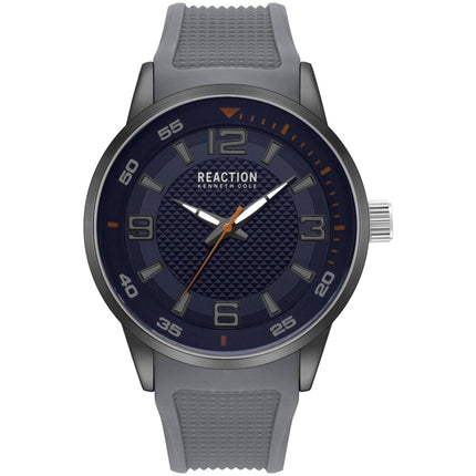 Kenneth Cole Reaction Men's Watch - Quartz Navy Blue Dial Grey Strap | KRWGM2186803 ,