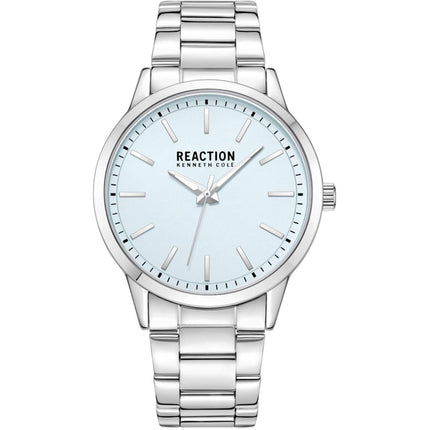 Kenneth Cole Reaction Unisex Watch - Quartz Sky Blue Dial Bracelet | KRWGG7000404 ,