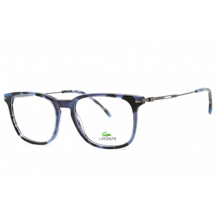 Lacoste Men's Eyeglasses - Clear Demo Lens Havana Blue Rectangular Frame | L2603ND 215 ,