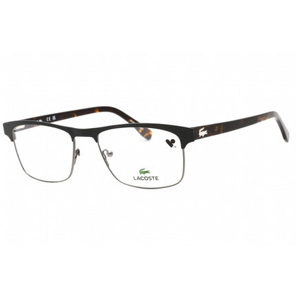 Lacoste Men's Eyeglasses - Clear Lens Matte Onyx Rectangular Shape Frame | L2198 004 ,