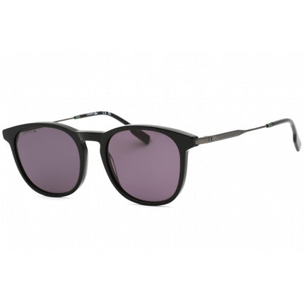 Lacoste Men's Sunglasses - Black Plastic Round Full Rim Frame Grey Lens | L994S 001 ,