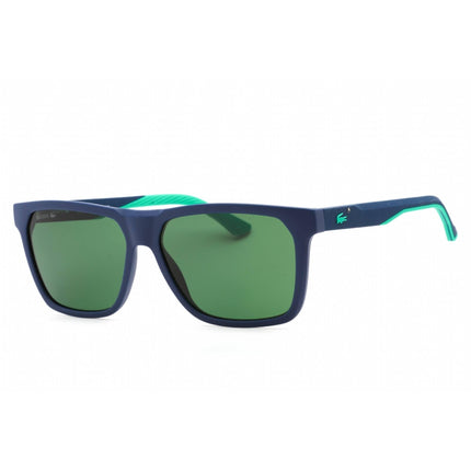 Lacoste Men's Sunglasses - Green Lens Matte Blue Rectangular Plastic Frame | L972S 401 ,