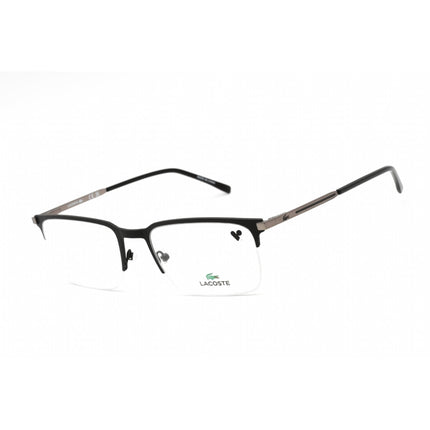 Lacoste Unisex Eyeglasses - Demo Lens Black Rectangular Half Rim Frame | L2268 001 ,