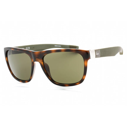 Lacoste Unisex Sunglasses - Green Lens Dark Havana Rectangular Frame | L664S 220 ,