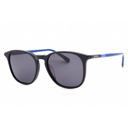 Lacoste Unisex Sunglasses - Grey Lens Blue Rectangular Shape Plastic Frame | L813S 424 ,