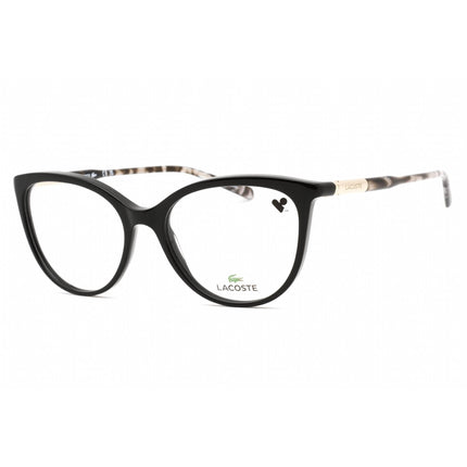 Lacoste Women's Eyeglasses - Black Plastic Cat Eye Frame Clear Demo Lens | L2911 001 ,