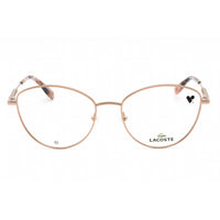 Lacoste Women's Eyeglasses - Clear Lens Matte Rose Gold Cat Eye Frame | L2289 714 ,