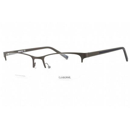 Liz Claiborne Men's Eyeglasses - Clear Demo Lens Matte Grey Frame | CB 268 0FRE 00 ,