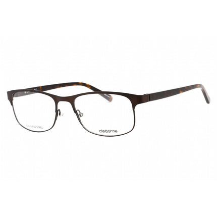 Liz Claiborne Men's Eyeglasses - Clear Lens Dark Brown Metal Frame | CB 256 0R0Z 00 ,