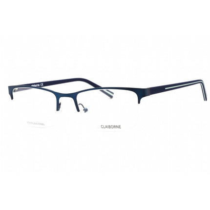 Liz Claiborne Men's Eyeglasses - Clear Lens Matte Blue Metal Frame | CB 268 0RCT 00 ,