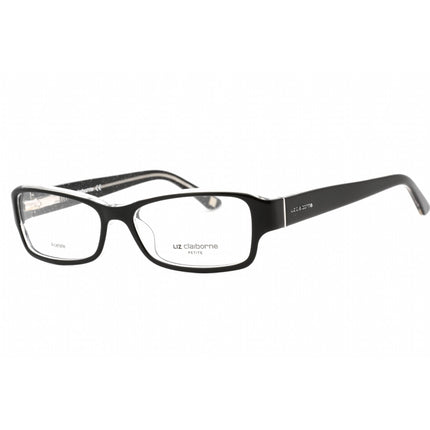 Liz Claiborne Unisex Eyeglasses - Black Crystal Glitter Plastic Frame | L 435 0EA1 00 ,