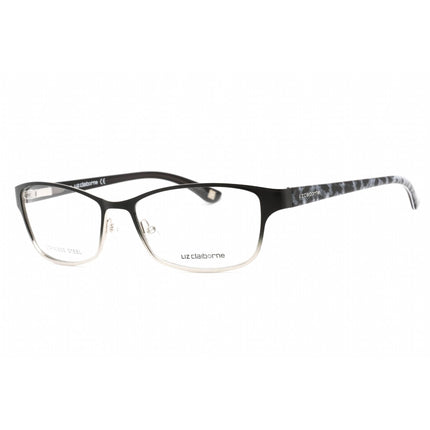 Liz Claiborne Unisex Eyeglasses - Clear Lens Black Fade Metal Frame | L 614 0JBU 00 ,