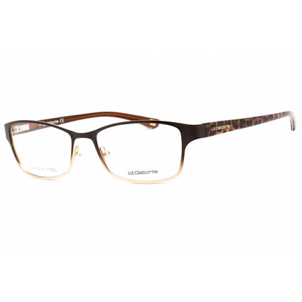 Liz Claiborne Women's Eyeglasses - Brown Fade Metal Rectangular Frame | L 614 0JDV 00 ,