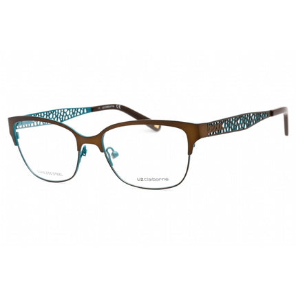 Liz Claiborne Women's Eyeglasses - Brown Green Rectangular Metal Frame | L 643 0XL7 00 ,