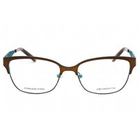 Liz Claiborne Women's Eyeglasses - Brown Green Rectangular Metal Frame | L 643 0XL7 00 ,